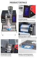 Machine à glace électrique en acier inoxydable, pour rasage de la neige, machine à glace continue