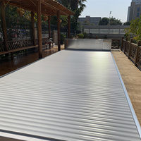 Couverture de piscine automatique Alufer, couverture de spa électrique à enroulement pour piscine extérieure, télécommande jusqu'à 3,5 m de largeur
