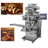 Machine automatique de remplissage et d'enrobage de biscuits au chocolat à double couleur