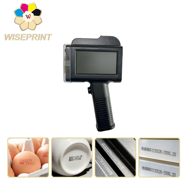 WISEPRINT Portable Mini Handheld Inkjet Printer HP-WP254 Pro Mate 600dpi for Flex Material Production Date Barcode Prints
