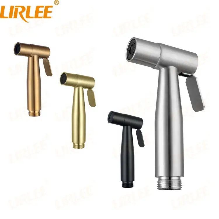 Handheld Pressurizado Spray Gun Shattaf Bidé Pulverizador conjunto SUS304 aço inoxidável WC bidé conjuntos Baby Cloth Fralda Pulverizador