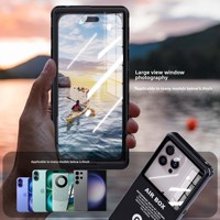 Étui universel étanche pour téléphone OPPO, design sportif, fenêtre transparente pour téléphone de 6,9 pouces, antichoc, anti-poussière, pour activités de plein air