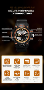 Relojes Digitales LED Multifunción Estilo Deportivo para Hombre, Reloj de Pulsera Digital Luminoso a Prueba de Agua - Product Image 4