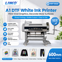 Imprimante DTF LINKO A1 à prix de gros avec deux têtes d'impression I3200, machine d'impression numérique de films DTF 60 cm pour tissus et autocollants