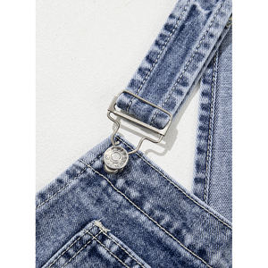 Cher amoureux en gros Boutique en vrac Western jambe droite une pièce décontracté Vintage dames <span class=keywords><strong>Jean</strong></span> Denim combinaison femmes - Product Image 6
