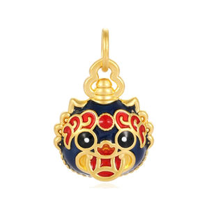 จี้เม็ดทรายสีทองคุณภาพสูงจี้ทรงปี่เซียะสำหรับทำเครื่องประดับสร้อยคอต่างหู - Product Image 1