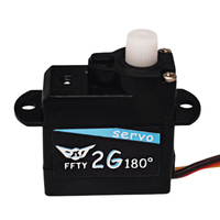 Micro servo numérique FFTY 2G, moteur de direction à engrenages en plastique 180 degrés pour avion RC, planeur, modèle à aile fixe, robot, connecteur JR