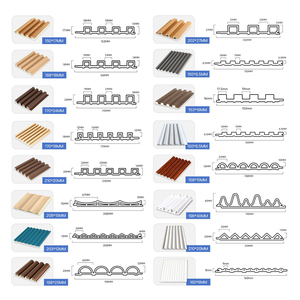 Matt Mount Trọng lượng nhẹ slat tùy chỉnh bằng gỗ trang trí nội thất <span class=keywords><strong>Composite</strong></span> gỗ Veneer rãnh trong nhà WPC bảng tường tấm bảng - Product Image 4