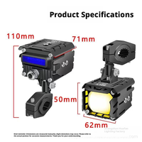 Ultra Bright Motorcycle LED Spotlights Waterproof Dustproof Aluminum Cooling Custom Size for Motorbike Scooter 20pcs OEM