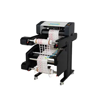 Automatische Zelfklevende Papiersticker Rol Snijsnijsplitten Terugwikkelmachine Pvc Epoxy Label Snijmachine Rewinder