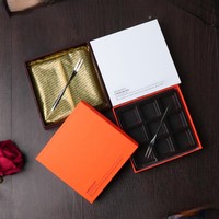 Maßgefertigte Neun-Fächer-Lebensmittelsicherheits-Schokoladen-Geschenkbox mit Mehrfarbiger Optionaler Abdeckung, Bronzierung Möglich