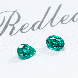 Nuovi Arrivi Redleaf: Pietre Preziose Sintetiche YAG <span class=keywords><strong>Paraiba</strong></span> a Forma di Pera, Colore Blu-Verde, Tormalina <span class=keywords><strong>Paraiba</strong></span> Sfusa - Product Image 4