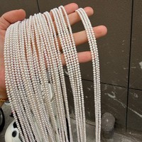 Perles d'eau douce pour bébés de 3-3,5 mm, perles en vrac, semi-finies, longueur 38-39 cm, 110 pièces