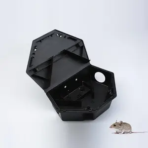 Boîte à appâts pour souris en plastique réutilisable Station de contrôle des rongeurs multi-prises pour tuer les rats et les souris nuisibles - Product Image 5