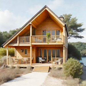 Hậu hiện đại Thiết kế hình chữ nhật nhà gỗ thân thiện với môi trường Bền gỗ Cấu trúc khung căn hộ nhỏ phòng khách sạn biệt thự gia đình - Product Image 1