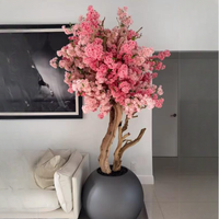 Dernière Vente Chaude Tik Tok YouTube Instagram Arbre à Fleurs de Cerisier Artificielles Rose et Blancs Faits sur Mesure pour la Décoration Intérieure de Maison