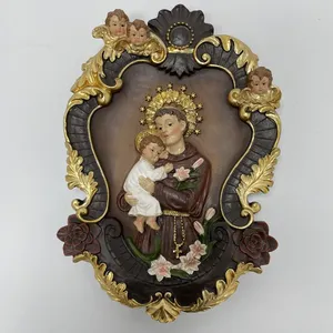Objetos Decorativos Artísticos, Figura Religiosa, Decoración <span class=keywords><strong>de</strong></span> Pared <span class=keywords><strong>de</strong></span> la Virgen María, <span class=keywords><strong>Nuestra</strong></span> <span class=keywords><strong>Señora</strong></span> <span class=keywords><strong>de</strong></span> <span class=keywords><strong>Guadalupe</strong></span>, Adorno <span class=keywords><strong>de</strong></span> Pared para Decoración <span class=keywords><strong>de</strong></span> Iglesias - Product Image 4