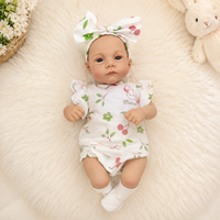 BAkwbwBY Poupée Reborn 18 Pouces Corps en Tissu Souple Ensemble Mode Bébé Réaliste Nouveau-Né pour Filles et