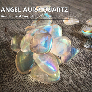 Cristales al por mayor de Crystalsbydua: Virutas de cristal natural, cuarzo transparente Angel Aura, piedras pulidas, tendencia de moda para sanación Reiki - Product Image 3