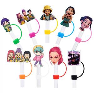Nita KPOP - Tapas de Silicona Ecológicas con Certificación CE/EU de 10 mm para Pajitas, Adornos para Pajitas de Beber, Accesorios para Bares - Product Image 1