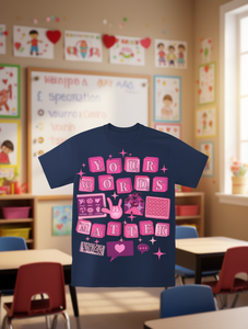 T-shirt I'm Agent of Syndrome Your Words Matter, unisex, taglie forti, per San Valentino, abbigliamento casual, stampa in plastisol, girocollo, maniche corte - Product Image 2