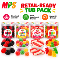 Bonbons Gélifiés aux Fruits Assortis de 6 Oz sous Marque Blanche Personnalisée en Pot/Sachet/Flacon à Pilules, Fournisseur Chinois de Bonbons en Gros