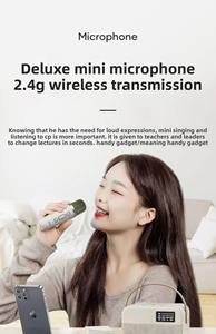 Mini Máquina de <span class=keywords><strong>Karaoke</strong></span> OEM de 10W, Sistema de Cine en Casa <span class=keywords><strong>con</strong></span> Audio RGB Inalámbrico <span class=keywords><strong>para</strong></span> Uso Directo, Juego de Micrófono <span class=keywords><strong>para</strong></span> Teléfono Móvil, <span class=keywords><strong>TV</strong></span> y <span class=keywords><strong>Canciones</strong></span> - Product Image 4