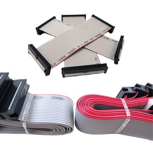 6 8 10 12 14 16 20 24 26 30 34 40 50 <span class=keywords><strong>60</strong></span> 64 Pin 1.27 mét Pitch <span class=keywords><strong>IDC</strong></span> nối grey phẳng Cáp lắp ráp Ribbon Cáp - Product Image 1