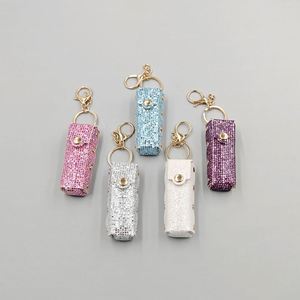 2026 Nuevo Estuche Portátil Sencillo para Lápiz Labial de Cuero PU, Mini Bolsa Colgante para Llavero, Ideas de Regalo - Product Image 1