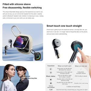 Nouveau 2.01 TFT montre intelligente avec écouteurs fréquence cardiaque oxygène sanguin moniteur de sommeil 240mAh NFC fournisseur en gros usine - Product Image 4