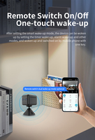 Cámara de Seguridad OEM 2.4G WiFi de Doble Lente, Pequeña, con Detección PIR, Almacenamiento Gratuito en la Nube, Monitor para Bebés, Bajo Consumo de Energía