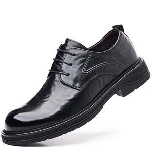 Chaussures pour hommes en cuir véritable de haute qualité, best-seller, en cuir de vachette durable, à bout rond, imperméables, rehaussantes, pour le bureau, collection automne - Product Image 3