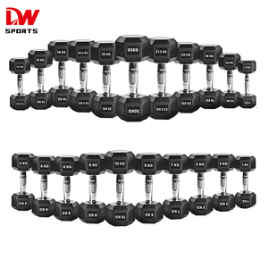 DW Quả Tạ Lục Giác Tập Thể Dục Thể Thao Bộ Tạ Đặc Bọc Cao Su Quả Tạ Lục Giác Hình Lục Giác - Product Image 2