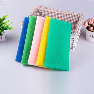 Toalla de baño de nailon rectangular extra gruesa exfoliante para limpieza del baño - Product Image 1