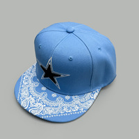 Lot de 4 casquettes snapback à visière plate Star Paisley Bandana pour hommes et femmes, motifs camouflage, bordeaux, beige, noir, avec logo personnalisé, nouveaux styles