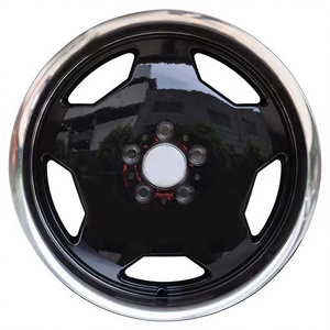 Rines de Aleación Fundida 5x112 de 18 Pulgadas, Diseño Cóncavo Negro Brillante para <span class=keywords><strong>Mercedes</strong></span> W126 <span class=keywords><strong>W210</strong></span> W203 W124 R129, Gran Venta - Product Image 1