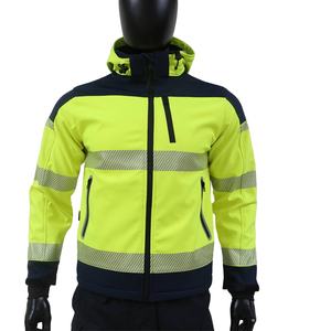 सुरक्षा बनियान हाय विज़ काम उच्च दिखाई पैच जेब के साथ सुरक्षा गार्ड चिंतनशील स्ट्राइपिंग सुरक्षात्मक बनियान - Product Image 1