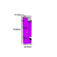 Briquet torche au butane pré-rempli, flamme jet coupe-vent, en métal électroplaqué avec ouvre-bouteille pour le marché américain