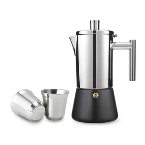 Desain baru portabel espresso Moka Coffee Maker kompor pembuat kopi atas Moka