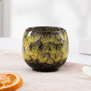 Tazza di <span class=keywords><strong>caffè</strong></span> espresso smaltata reattiva <span class=keywords><strong>vintage</strong></span> in stile giapponese piccola tazza di tè in ceramica - Product Image 6