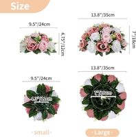 Vente en gros de boules de fleurs en soie Centres de table de mariage pour événement Mariage Table à manger Maison