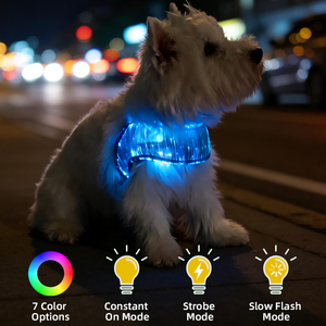 Arnés para Perro Resistente y Cómodo de Usar, con Logotipo Personalizado, Arnés para Mascotas con LED - Product Image 3