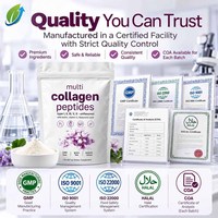 Fournisseur en gros de poudre de collagène en vrac, formule personnalisée, faible MOQ 50 pièces, supplément multi-complexe 907 g, qualité alimentaire