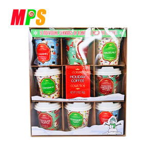 프라이빗 라벨 OEM 9개 개별 포장 향이 첨가된 홀리데이 커피 미니컵 인스턴트 파워 커피 - Product Image 2