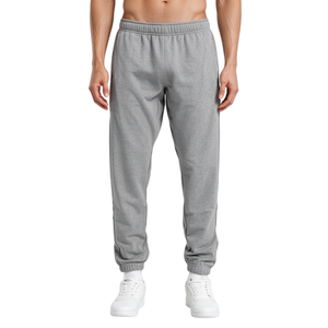 Pantalon en toile 100 % coton pour homme, taille élastique, coupe mi-haute, style formel, léger, écologique, avec cordon de serrage à la cheville, tendance, pour usage quotidien - Product Image 1