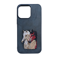 Vente chaude étui de téléphone portable brodé 3D étui à motif personnalisé pour iPhone 16 Plus 15 14 13 12 11 Pro Max