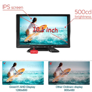 GreenYi Moniteur enregistreur DVR 4 canaux AHD 10 pouces, écran IPS, prise en charge 2K/4K, lecture vidéo en écran partagé pour <span class=keywords><strong>camion</strong></span> et véhicule - Product Image 4