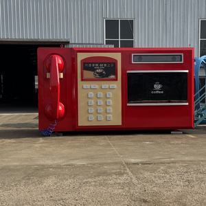 Kiosque à café de style téléphone créatif, camion de restauration mobile personnalisable pour café, crème glacée et restauration rapide, solution de marquage unique - Product Image 4