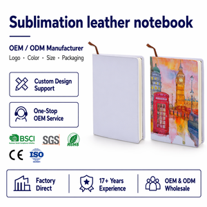 Custom Printing Hard Cover <strong>Journals</strong> A4 A5 A6 PU White School Notebooks Sublimation Blank Leather <strong>Journal</strong> Notebook - Product Image 1
