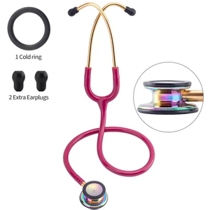 Двухсторонний стетоскоп с двумя головками, позолоченный стетоскоп из нержавеющей стали - Product Image 2